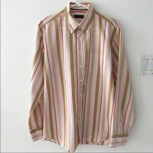 Tommy Hilfiger  Men's button down dress shirt Size Large